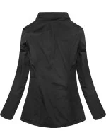 Čierno-tmavomodrá obojstranná prechodná bunda (7699)