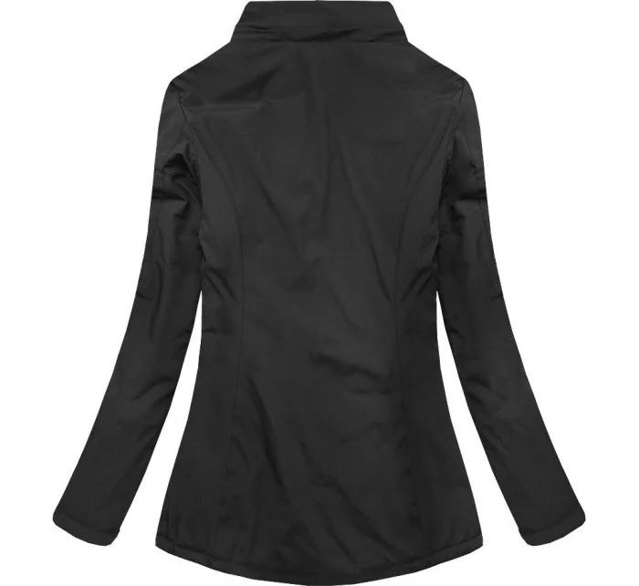 Čierno-tmavomodrá obojstranná prechodná bunda (7699)