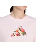 Dámské tričko adidas Floral Regular Graphic, svetloružové, KT2765