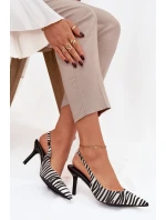 Lodičky na podpätku Zebra Phelia