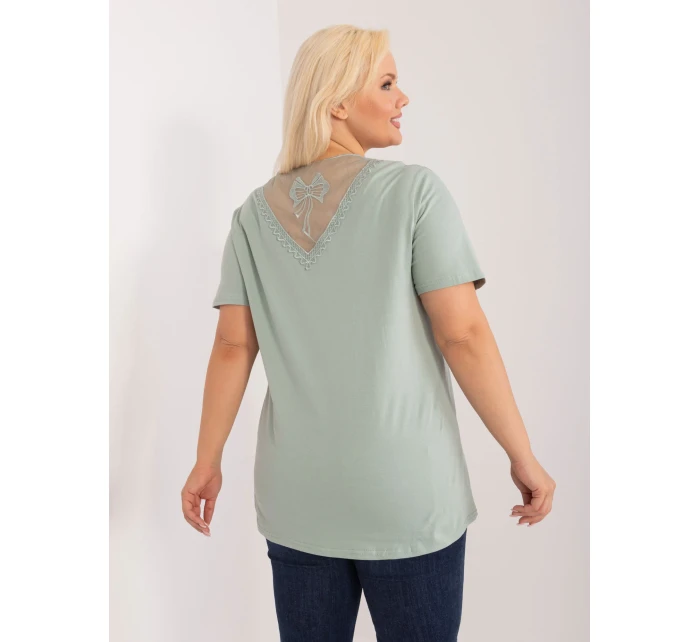 Blúzka PM BZ GW2380.54 pistácií