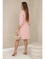 Dámské šaty model 22552524 tmavě pudrově růžová - Kesi