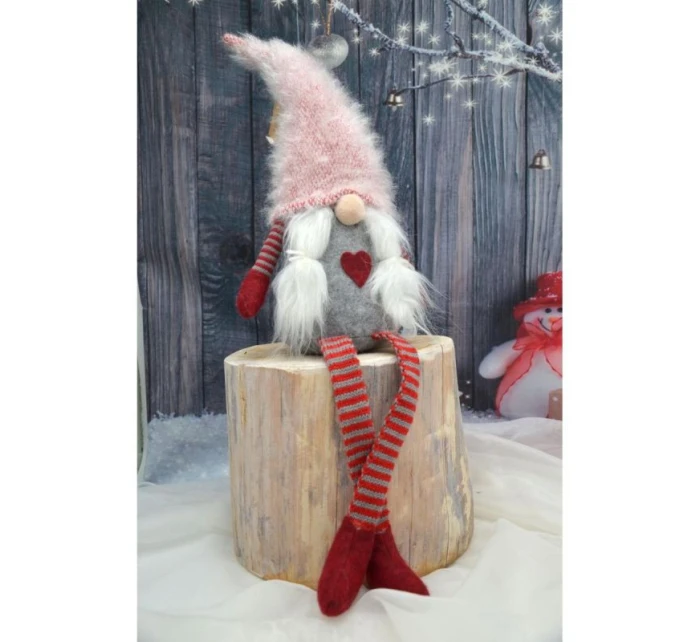 DÁMA ŠKRIATOK S HUŇATÝM KLOBÚKOM 45+36CM