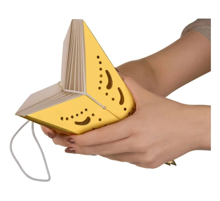 DEKORÁCIA PAPIEROVÁ HVIEZDICA Š.45 CM 9 ZLATÉ RÁMY detské