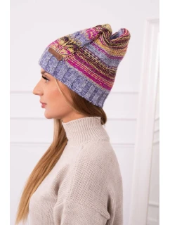 Monika fleecová čiapka K256 fuchsiová+fialová