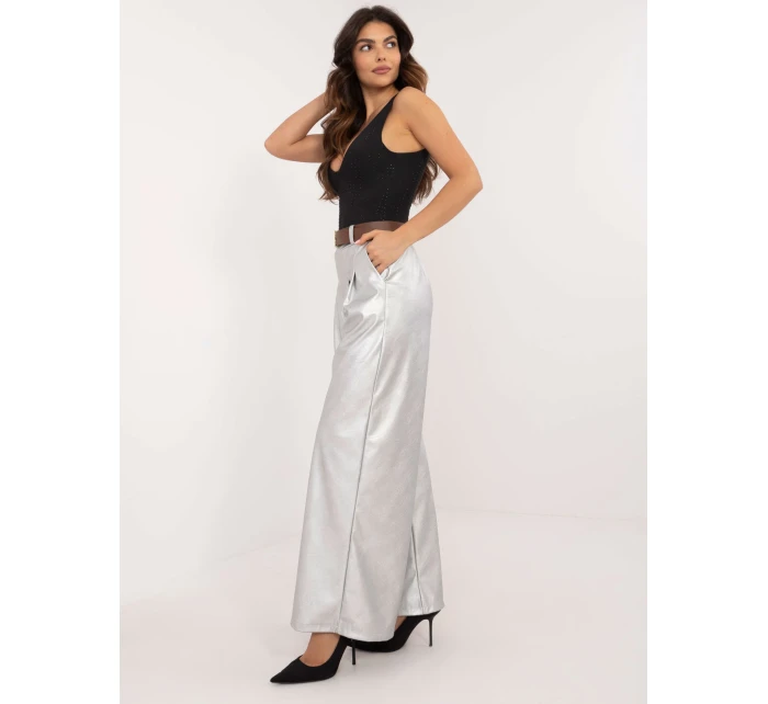 Spodnie DHJ SP model 20606108 srebrny - FPrice