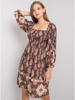 TW SK BI H3748 šaty.22X tmavo hnedá