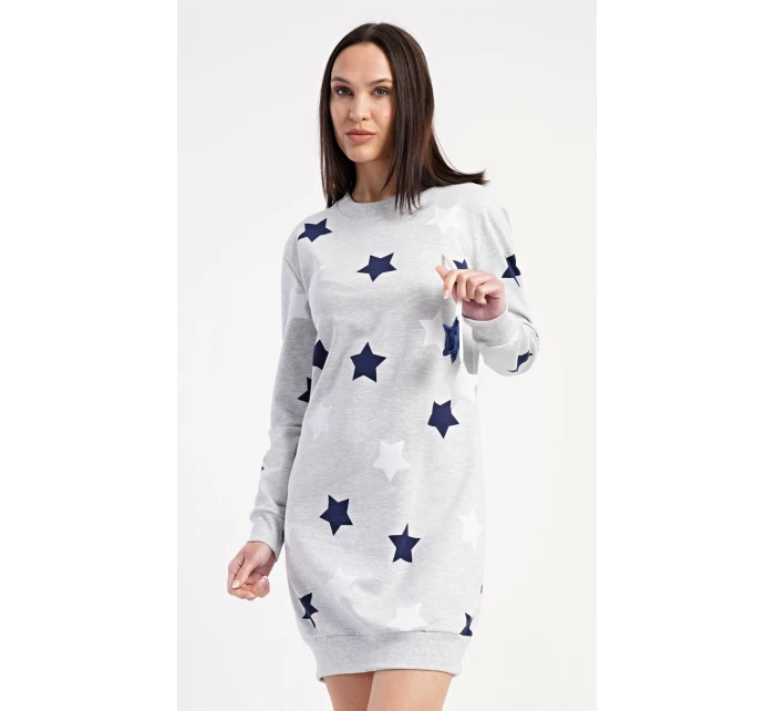 Dámske šaty s dlhým rukávom a hviezdami