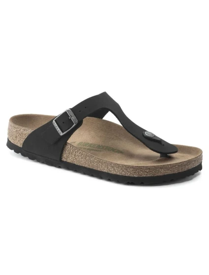 Birkenstock Gizeh Birko-Flor women's Narrow Black žabky pre úzke chodidlo vegan black (1020487) dámske