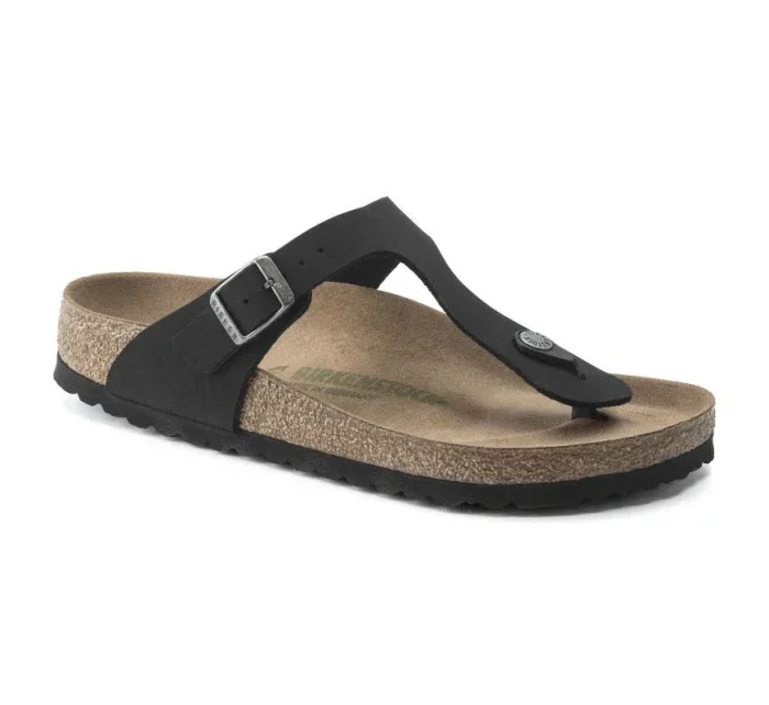 Birkenstock Gizeh Birko-Flor women's Narrow Black žabky pre úzke chodidlo vegan black (1020487) dámske