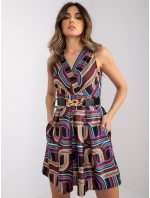 Dámske šaty-DHJ-SK-15308.61P-hnedé Dámske šaty-DHJ-SK-15308.61P-hnedé