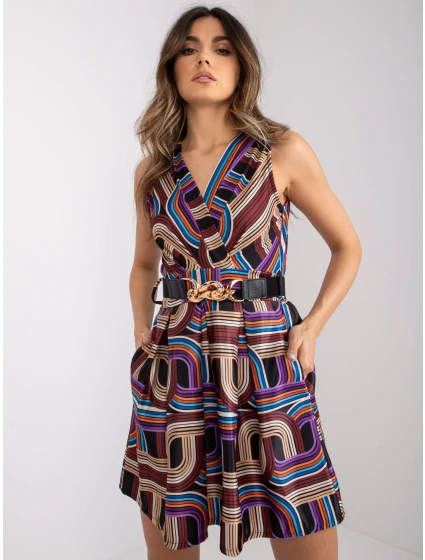 Dámske šaty-DHJ-SK-15308.61P-hnedé Dámske šaty-DHJ-SK-15308.61P-hnedé