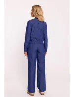 Bunda M800 Bomber s lisovanými cvočkami - modrá