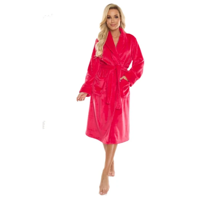 Dlhý dámsky župan s golierom De Lafense 628 Abigail