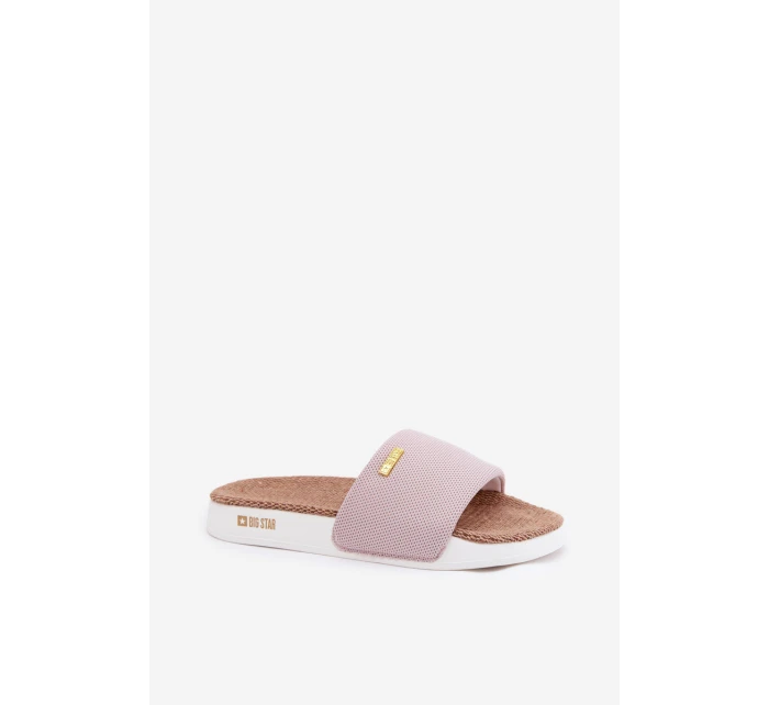Klapki Damskie Big Star RR274A105 Jasnoróżowe Klapki Damskie Big Star RR274A105 Jasnoróżowe