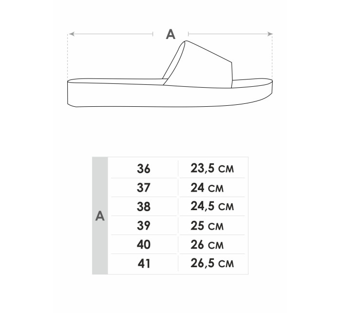 Yoclub Dámske sandále Slide OKL-0072K-3400 Black