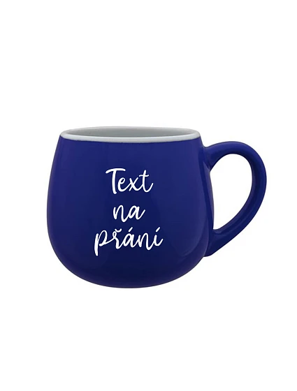 TEXT NA ŽIADOSŤ - modrý keramický hrnček 300 ml TEXT NA ŽIADOSŤ - modrý keramický hrnček 300 ml