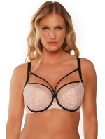 Dámska podprsenka BS0 1240 Leonia Béžová s čiernou - Gaia