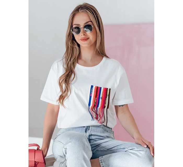 Dámské tričko bílé Dstreet model 21976606 - FashionStreet