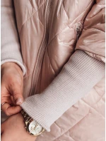 Dámská přechodná prošívaná bunda oversize růžová Dstreet model 21986688 - FashionStreet