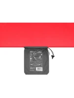 TURISTICKÁ HOJDACIA SIEŤ PRE 2 OSOBY 270X140CM ČIERNA A ČERVENÁ