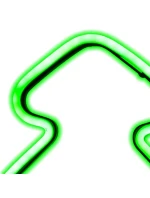 NEON GREEN CHOIN 87 LED BATÉRIA 16x91CM LUCA