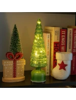 VIANOČNÝ STROMČEK ZELENÝ LED 7 KORÚN TEPLÁ BIELA 40CM VIANOČNÝ STROMČEK ZELENÝ LED 7 KORÚN TEPLÁ BIELA 40CM