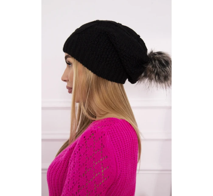 Sandra K210 fleecová čiapka čierna