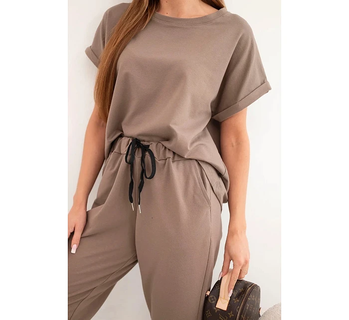 Bavlnená blúzka + nohavice fango