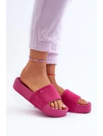 Dámské žabky na platformě z semiše Big Star model 21655533 fuchsie - Big Star Shoes