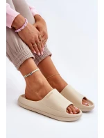 Ľahké dámske papuče Big Star Beige