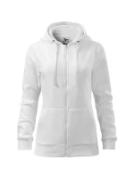 Trendy mikina na zips pre ženy biela Trendy mikina na zips pre ženy biela