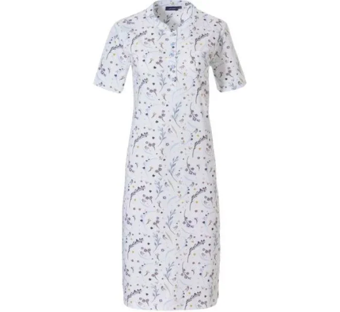 Dámska nočná košeľa 10231-124-4 modro-biela kvety - Pastunette Dámska nočná košeľa 10231-124-4 modro-biela kvety - Pastunette