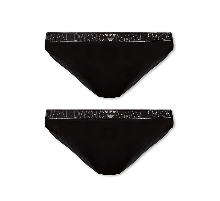 Dámske nohavičky 2PACK 163334 3F223 00020 čierne - Emporio Armani