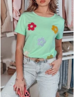 Dámské květinové tričko mint Dstreet model 21984267 - FashionStreet Dámské květinové tričko mint Dstreet model 21984267 - FashionStreet