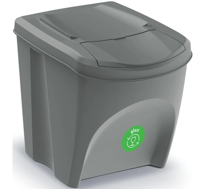Odpadkové koše 25 l sortibox set4 ks sivý kameň detské