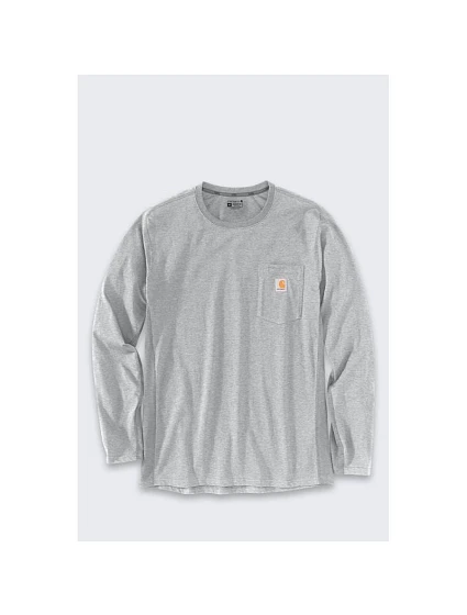 Mikina bez kapuce Midweight L/S Pocket TShirt – šedá model 22341764 velikost: M - Carhartt Mikina bez kapuce Midweight L/S Pocket TShirt – šedá model 22341764 velikost: M - Carhartt