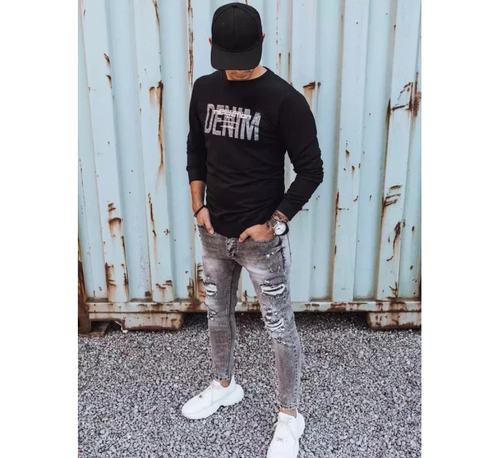 Pánská mikina s potiskem černá Dstreet model 21966058 - FashionStreet
