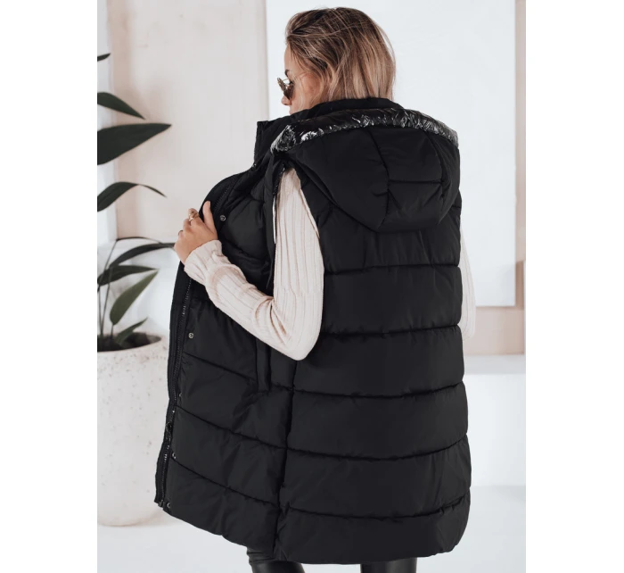 Dámska prešívaná vesta TOLIS čierna FashionStreet TY3297