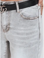 Dámske sivé džínsy FashionStreet UY2802
