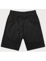 Čierne dvojfarebné pánske kraťasy (8K930-3)