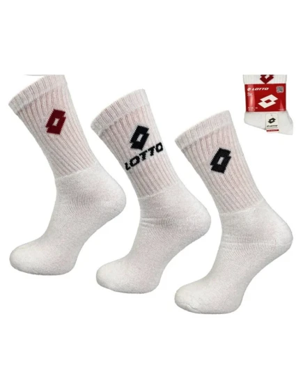 LOTTO froté ponožky biele 3 páry 069609