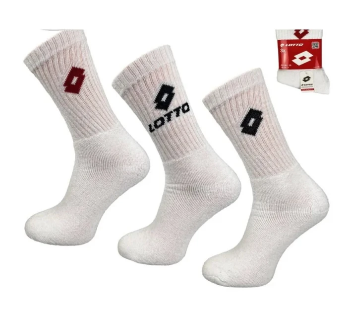 LOTTO froté ponožky biele 3 páry 069609