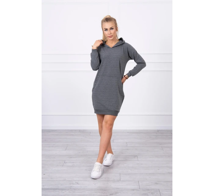 Šaty s kapucí grafitové Šaty s kapucí grafitové