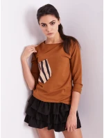 Blúzka CZ BZ 1694.08 svetlohnedá Blúzka CZ BZ 1694.08 svetlohnedá