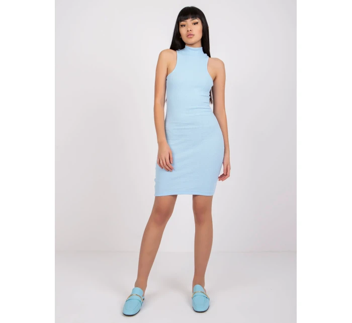 Šaty RV SK model 14841113 světle modrá - FPrice Šaty RV SK model 14841113 světle modrá - FPrice