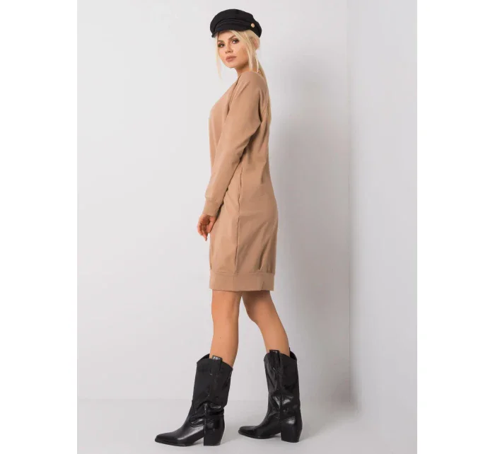 Šaty RV TU model 14842583 velbloud - FPrice Šaty RV TU model 14842583 velbloud - FPrice