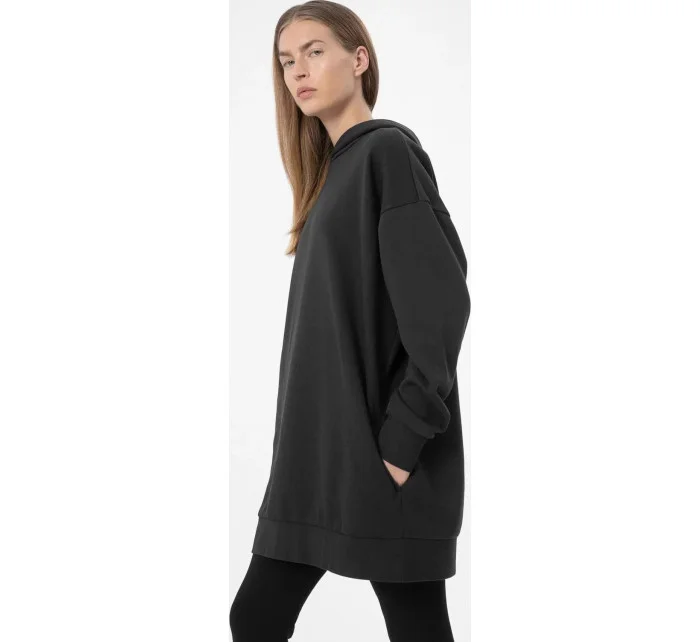 Dámská mikina model 19701734 tmavě šedá - 4F Dámská mikina model 19701734 tmavě šedá - 4F