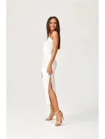 Večerní šaty model 20686770 krémové - Roco Fashion