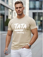 Koszulka męska z nadrukiem na bawełniana beżowa model 22221856 - FashionStreet Koszulka męska z nadrukiem na bawełniana beżowa model 22221856 - FashionStreet
